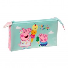 Estuche Triple Peppa Pig