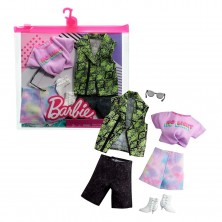 Pack 2 Vestidos con Accesorios Ken y Barbie