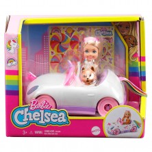 Muñeca Chelsea con Coche y Perro