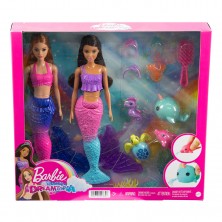 Pack 2 Sirenas Barbie con Accesorios
