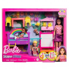 Muñeca Barbie con Guardería + 2 Niñas