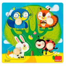 Goula Puzle Siluetas Animales Bosque