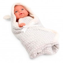 Muñeco Bebé con Manta 40 cm