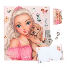 Top Model Diario Secreto con Candado Perrito
