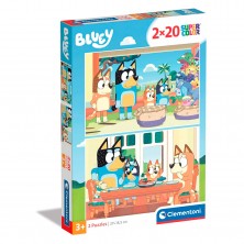 Puzle 2x20 Piezas Bluey