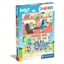 Puzle Bluey 2x60 Piezas