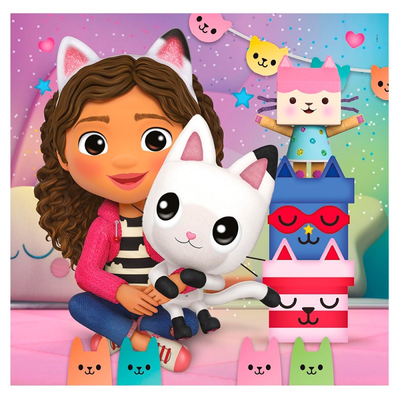 Puzle Gabby's Dollhouse 3x48 Piezas de Clementoni