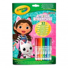 Libro de Actividades con Rotuladores Gabby's Dollhouse