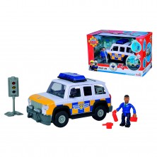 Coche Policía con Figura Sam el Bombero