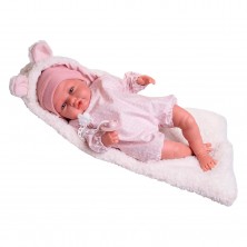 Muñeca Babydoo Palabritas con Saquito Borreguillo