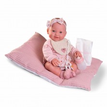 Muñeca Mia Hace Pipí con Cojín 42 cm