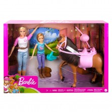 Muñecas Barbie y Caballo