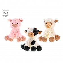 Peluche Animales Granja 23 cm Surtido
