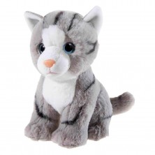 Peluche Gato Gris 22 cm