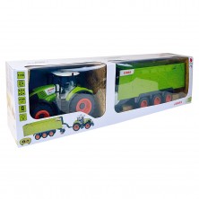 Tractor Claas Axion RC con Remolque