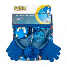 Gorro, Guantes y Buff Sonic
