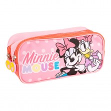 Estuche 2 Cremalleras Minnie
