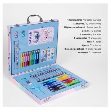 Maletín Madera con Accesorios Dibujo Stitch
