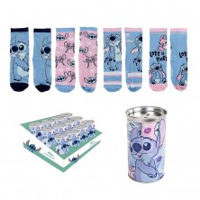 Hucha con 4 Pares Calcetines Stitch