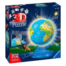 Puzle 3D Globo Terráqueo con Luz