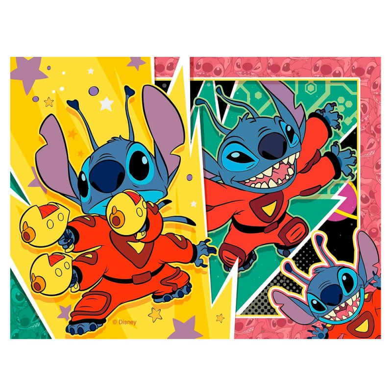 Puzles Progresivos 4 en 1 de Stitch