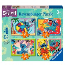 Puzles Progresivos 4 en 1 Stitch
