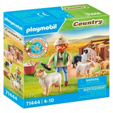 Playmobil Pastor con Rebaño Ovejas 71444