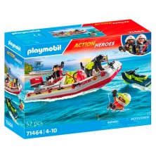 Playmobil Bote de Bomberos con Moto Agua 71464