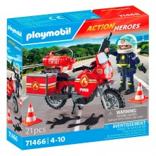 Playmobil Moto de Bomberos 71466