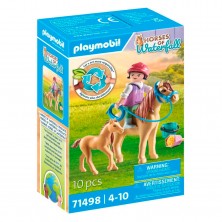 Playmobil Niña con Poni y Potro 71498
