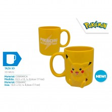 Taza Cerámica 3D Pokémon
