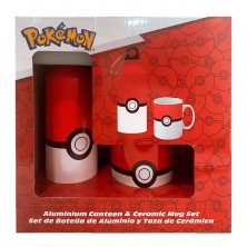 Set Regalo Taza + Botella Aluminio Pokémon
