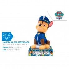 Lámpara Figura Chase con Reloj Despertador