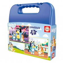Maletín Puzle Bluey 2 x 20 Piezas