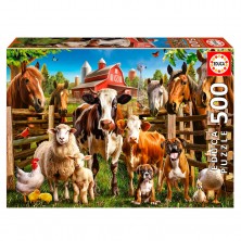 Puzle Los Traviesos de la Granja 500 Piezas