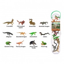 Tubo Mini Reptiles y Anfibios