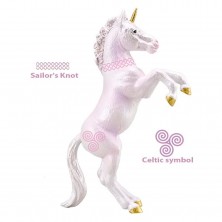 Figura Potro Unicornio Rosa Alzado
