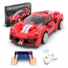 Construcción Coche Rojo con RC 306 Piezas