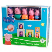 Cubos Apilables con 5 Figuras Peppa Pig